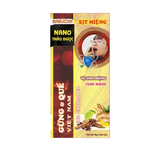Tinh dầu nano thảo dược Xịt miệng Sagucha (5ml/15ml)