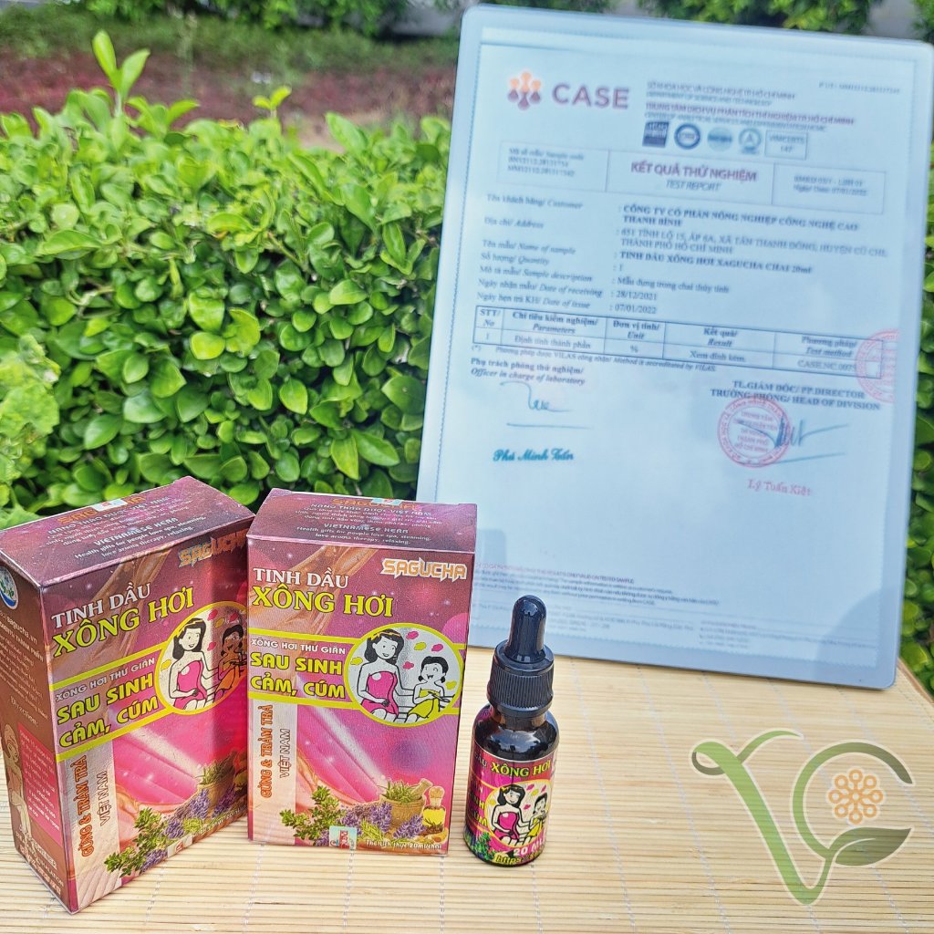 Tinh dầu nano thảo dược Xông hơi Sagucha (5ml/20ml)