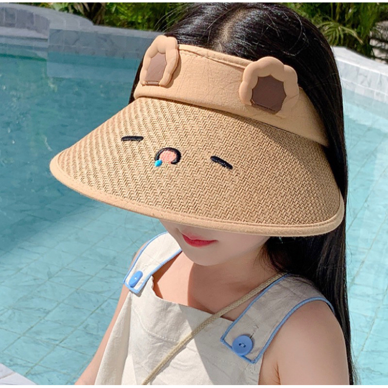 MŨ NỬA ĐẦU CHỐNG TIA UV TAI THỎ CHO BÉ 3-12tuổi