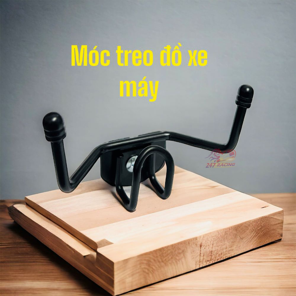 Móc treo đồ xe máy Vario Vision Inox Sơn Tĩnh Điện tặng kèm móc chữ U 3 móc tiện lợi gắn được nhiều loại xe máy