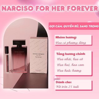 Nước hoa Nữ Narciso Rodriguez Poudreé - Cristal - Hồng Nhạt - Forever ... fullsize các mùi EDP (đủ bill)  - PHỒNG PHỀNH