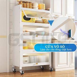 Gslife Kệ Tủ Để Đồ Nhà Bếp Đa Năng-Kệ Lò Vi Sóng Giá Để Đồ Nhà Bếp Kệ Để Đồ Không Gian Rộng