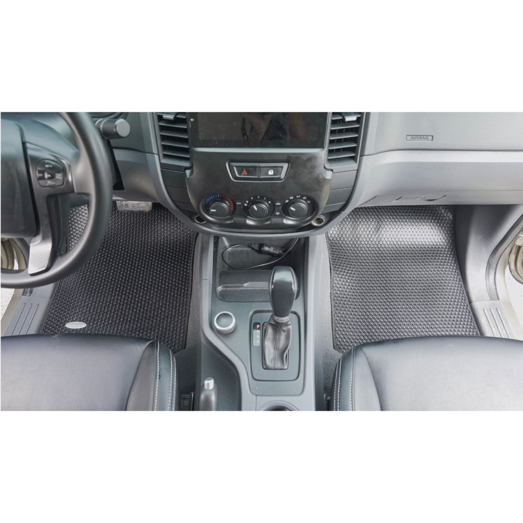 Thảm lót ô tô KATA cho xe Ford Ranger, Mazda BT50 (2013 - 2021) - Khít với sàn, Chống trơn, Không mùi