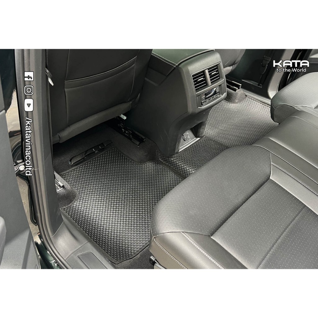 Thảm lót ô tô KATA cho xe Volkswagen Teramont SUV 7 (2021 - 2024) - Khít với sàn, Chống trơn, Không mùi, Không ẩm mốc