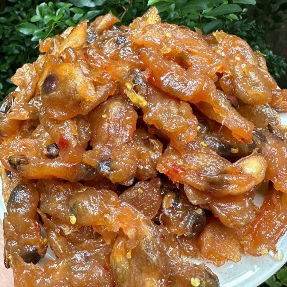 Mứt Mãng Cầu Múi Sấy Muối Ớt hũ 500gr Ăn Vặt Su Xoắn