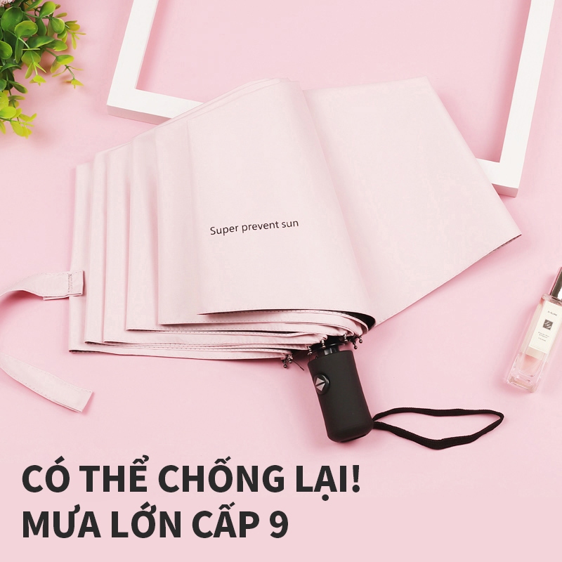 ICON ô Dù gấp gọn tiện lợi ,có nút đóng mở gấp gọn chống tia UV che nắng, che mưa khoác dù dù che mưa ô che mưa nhỏ gọn