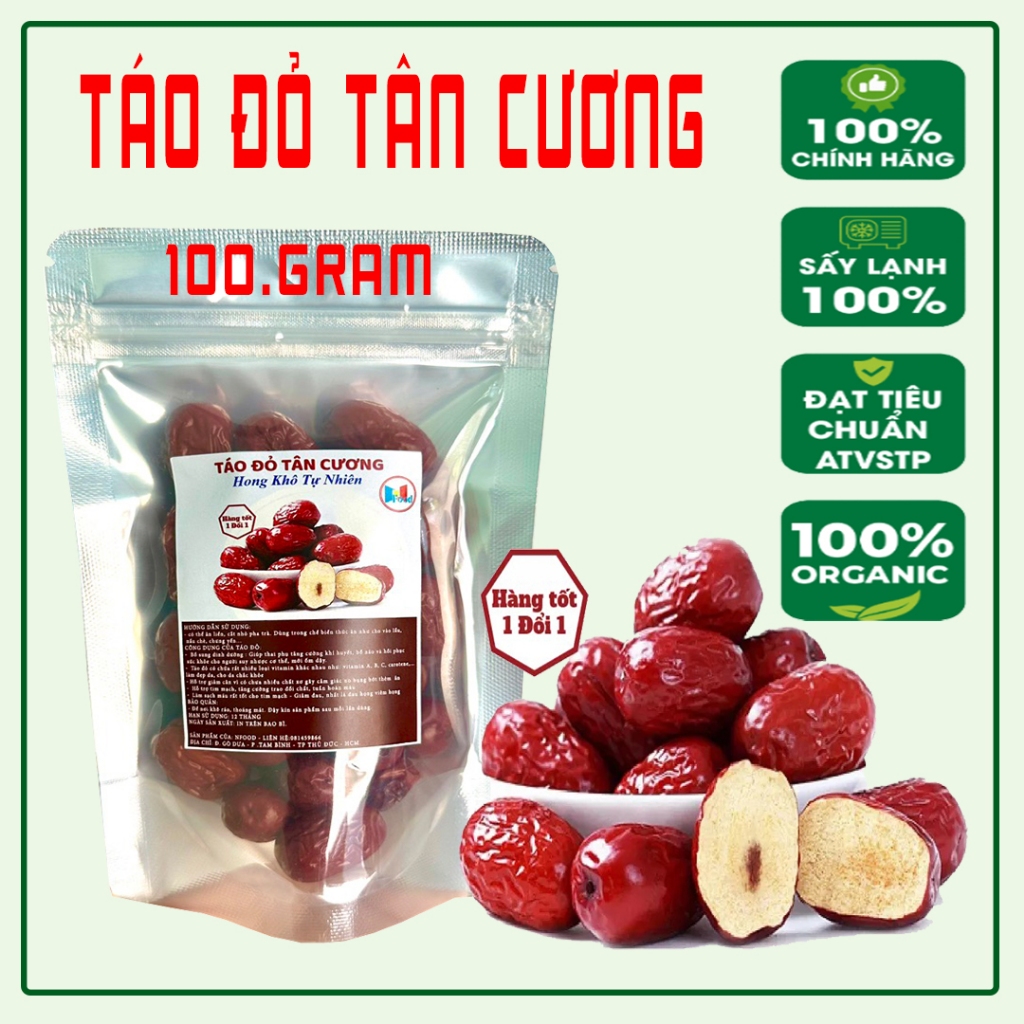 Táo Đỏ Tân Cương 50.100.Gram- Loại quả Dẻo - Ngọt - Nấu Chè... | Shopee ...