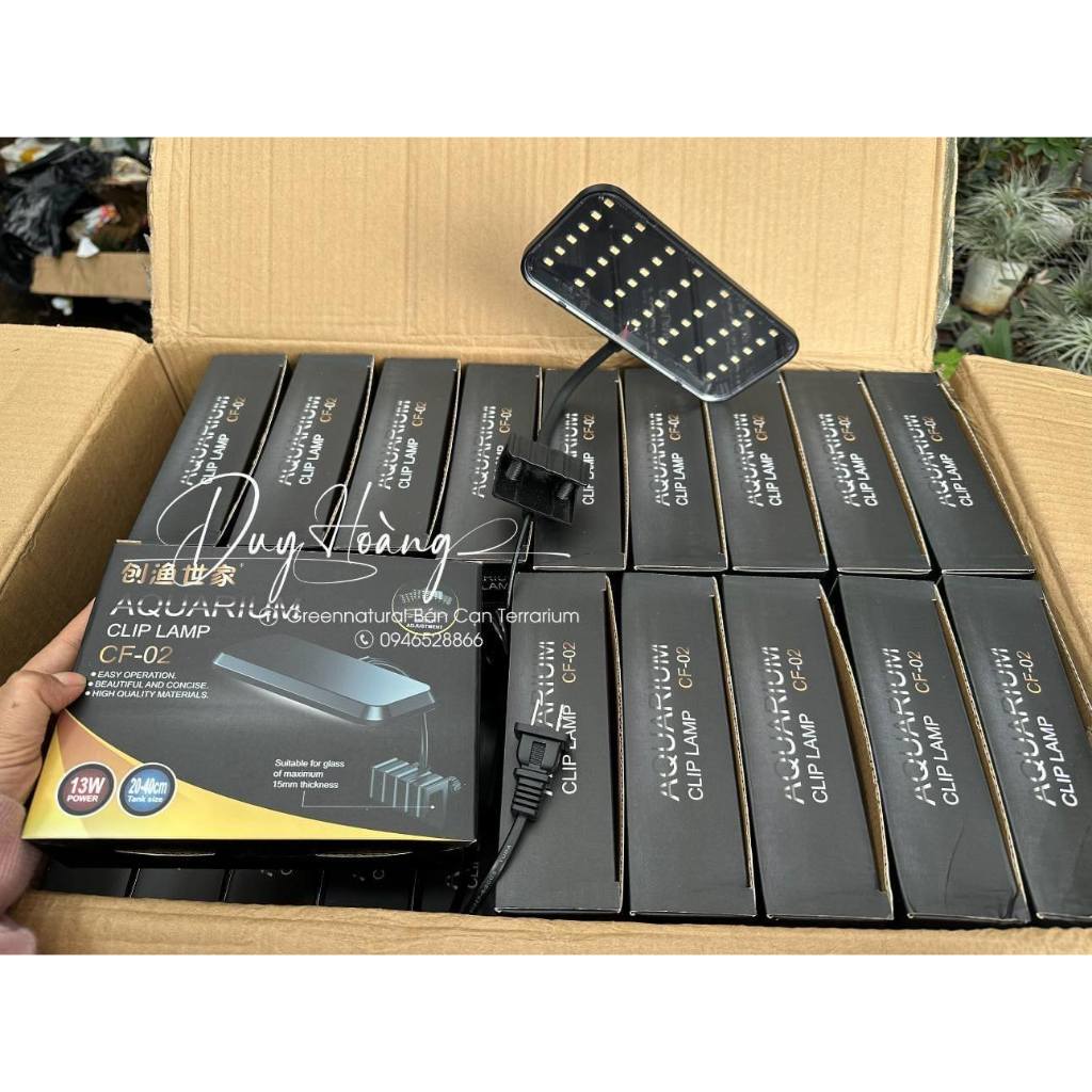 Đèn kẹp bể bán cạn, thuỷ sinh RGB 3in1