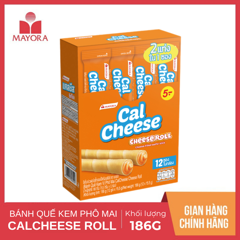 Bánh Quế Nhân Phô Mai Cal Cheese Roll Hộp 186G | Shopee Việt Nam