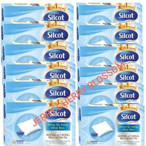 12 hộp bông tẩy trang silcot cơ bản Nhật Bản 82 miếng/h