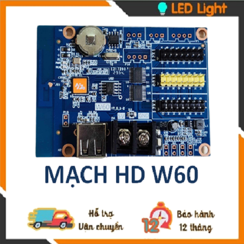 Card Hd W60 Mạch điều Khiển Led Ma Trận Wifi 1 MÀu 3 MÀu Shopee