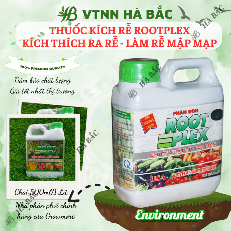 Phân Bón Lá ROOT PLEX - Phân Bón RootPlex Hữu Cơ Rong Biển (500ml/1 Lít ...