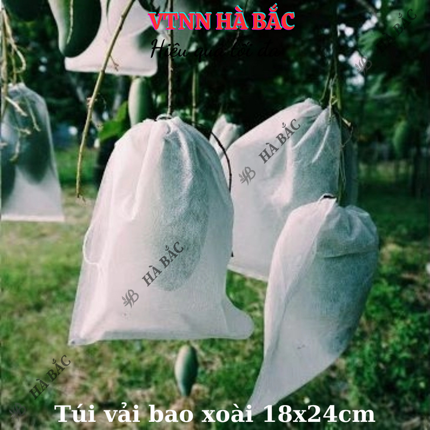 [BÁN 10 CÁI] Túi bao vải cho các loại trái cây, rau củ quả ổi xoài bưởi mít, khổ qua bầu nó, đủ các kích cỡ