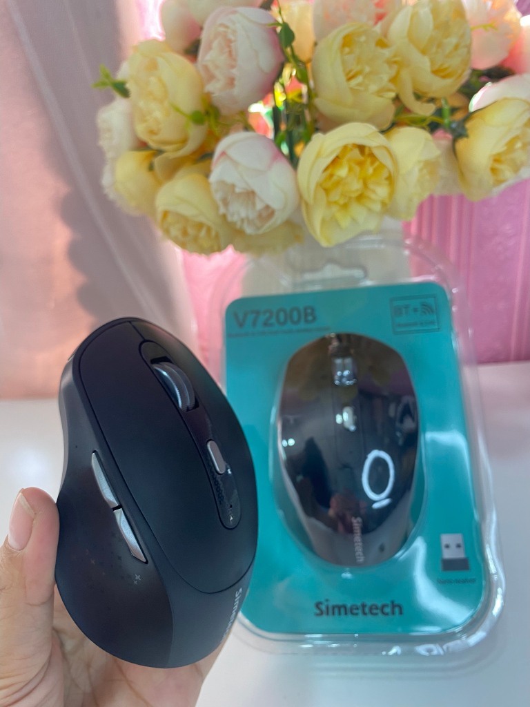 Chuột đa năng chống ồn Simetech V7200B phiên bản 2024 | Shopee Việt Nam