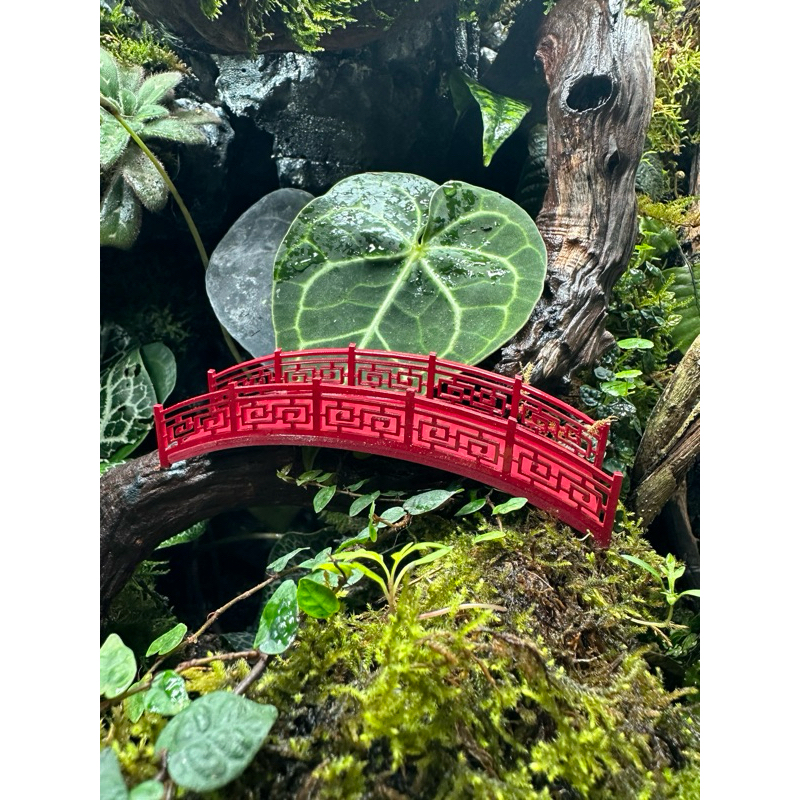 Mô hình random cầu đỏ in 3D mini setup bán cạn, tiểu cảnh , DIY terarrium Green Natural
