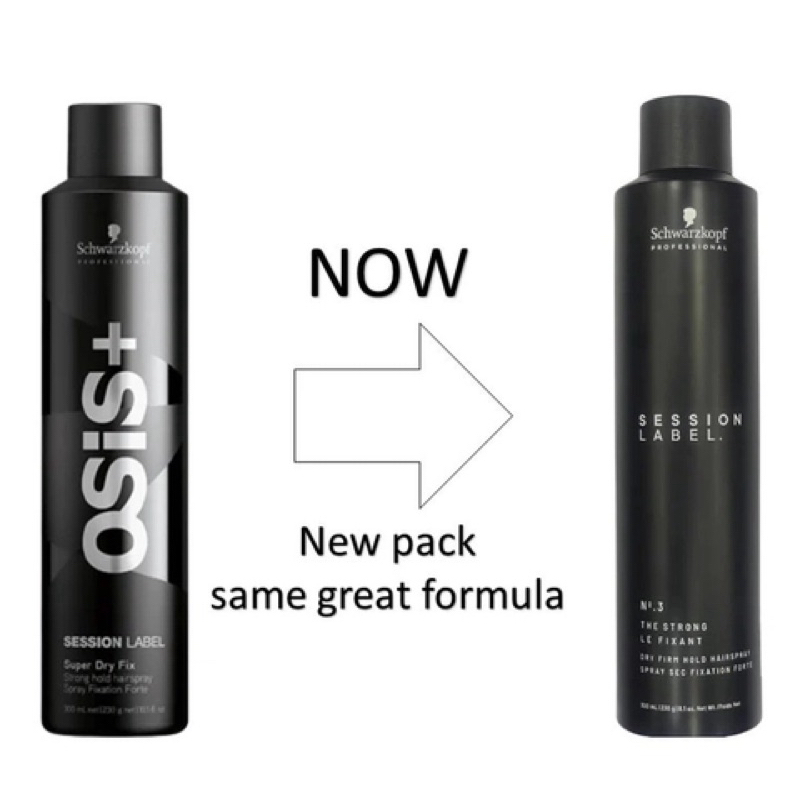 Keo xịt tóc Schwarzkopf Osis Session Label Strong No.3 giữ nếp siêu ...
