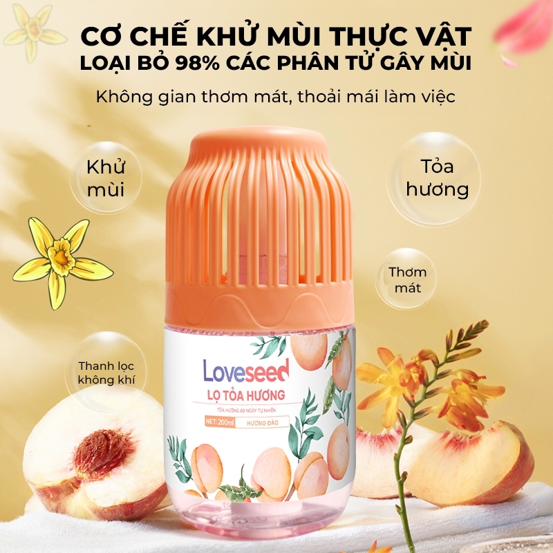 Ảnh Lọ tỏa hương Loveseed hương thơm tự nhiên dễ chịu khử mùi sáp thơm phòng thế hệ mới 60 ngày - 200ml 4
