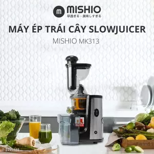 Máy ép chậm MISHIO MK313 ( motor đồng, trục thép, nặng 5.5KG )