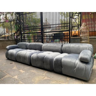 sofa múi, sofa mây nhiều kích cở, sofa múi vải lông cừu và vải nhung màu sắc làm theo yêu cầu Loaloahome