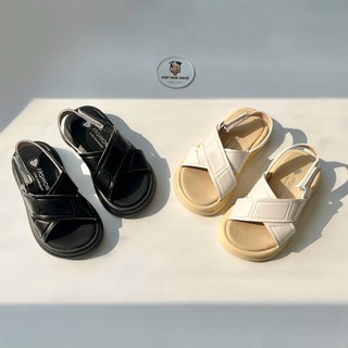 Dép Sandal Quai Chéo Chất Liệu Da PU Mềm Mại Đế Mềm Phong Cách Hàn Quốc Cho Bé (SD39)