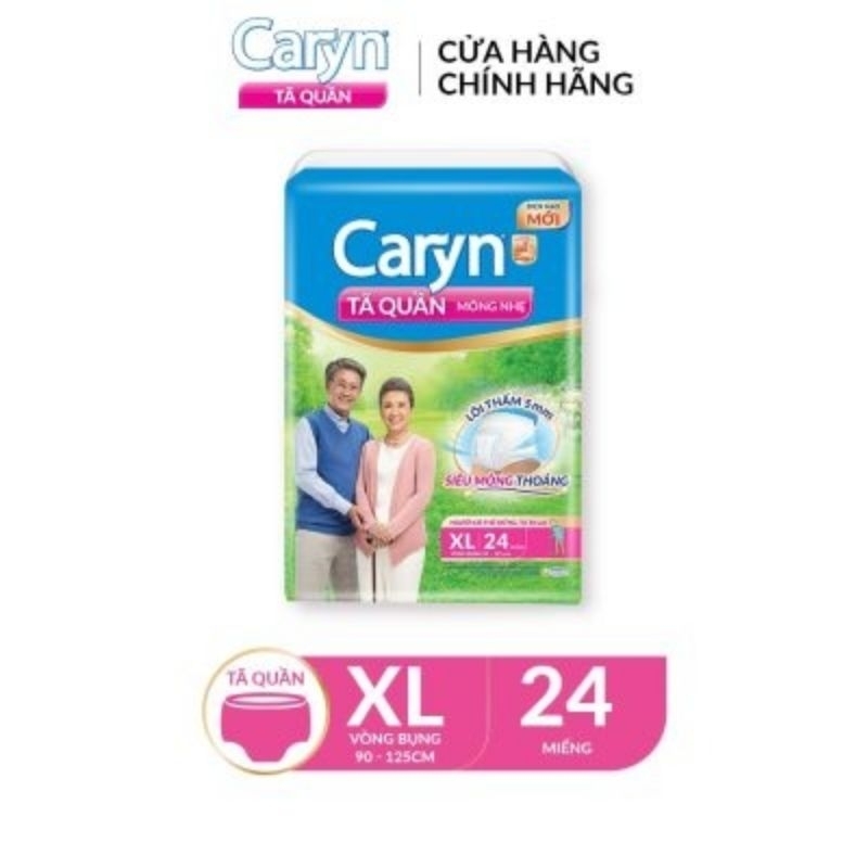 1 gói Tã quần Caryn M32, L28, XL24