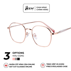 Mắt kính Unisex thời trang HONY - Gọng hợp kim cao cấp đa giác thời trang