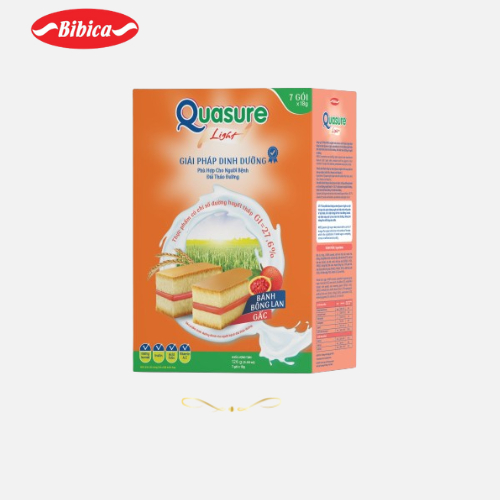 Ảnh Bánh Bông Lan Quasure Light Bibica 126g - Thực phẩm dành cho người ăn kiêng, tiểu đường 1