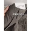 Quần short công sở màu xám xi măng cổ điển của Mỹ dành cho nữ, thiết kế đường phố cao cấp