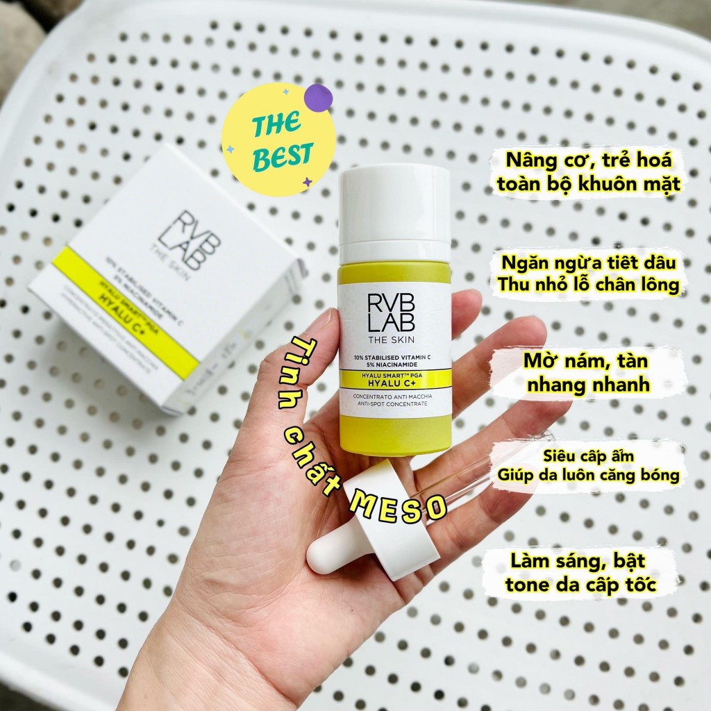 Serum MESO C Làm Sáng, Dưỡng Ẩm Trắng, Da Căng Bóng, Sáng Hồng Đều Màu Và Mịn Màng
