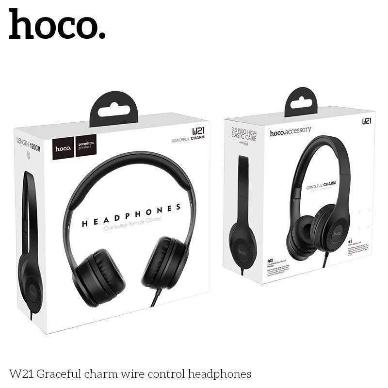 Tai nghe chụp tai có dây gaming w21 ,hai màu đen và xám có mic đàm thoại kết nối máy tính và điện thoại.