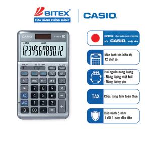 Máy Tính Casio JF-120FM Màn Hình Lớn - Thiết Kế Kim Loại Sang Trọng, Phím COST/SELL/MARGIN Cho Thu Ngân