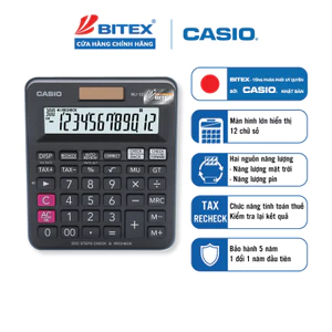 Máy Tính Casio MJ-120D Plus Màn Hình Lớn - Hiển Thị Số Chuẩn Việt Nam, Kiểm Tra Sai Sót Cực Nhanh