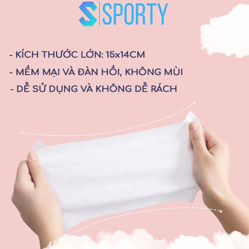 Ảnh Túi 10 khăn giấy ướt SPORTY PS5 nhỏ gọn, an toàn cho trẻ em, người lớn, dày dặn, đóng gói chắc chắn 3