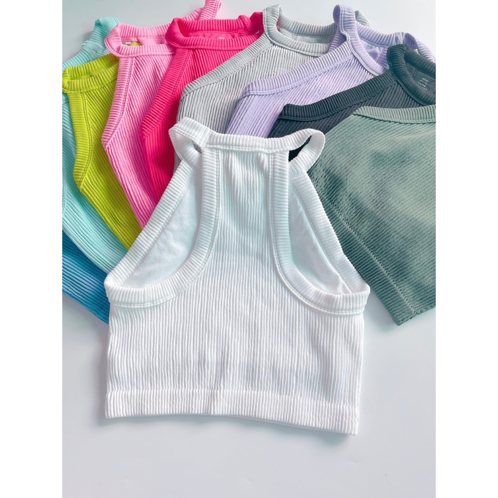 Áo ba lỗ croptop seamless 43RIE xuất dư (43-85kg)