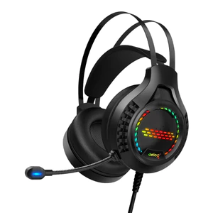 Tai nghe chụp tai gaming DEIOG E8150 âm thanh vòm 3D mic đàm thoại led RGB cho game thủ