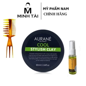 Sáp Vuốt Tóc AURANE COOL STYLISH CLAY 80g chính hãng