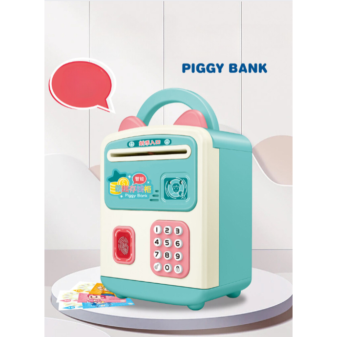 Két Sắt Mini Cho Bé Thông Minh Vân Tay Đựng Tiền Giá Rẻ Cho Bé Két Sắt Nhỏ Két Tiết Kiệm Có Mật Khẩu Dễ Thương - PUKAPI