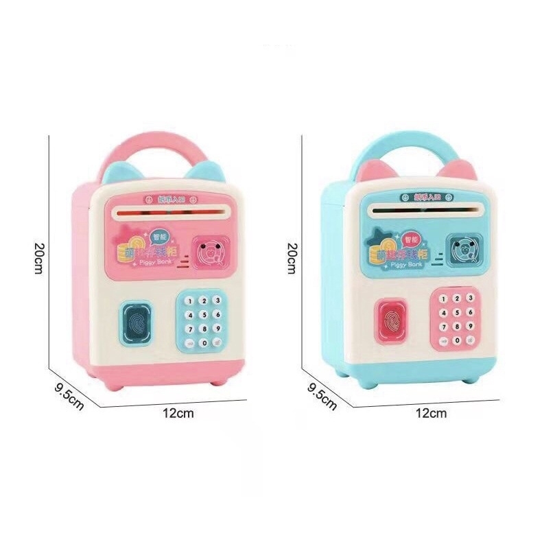 Két Sắt Mini Cho Bé Thông Minh Vân Tay Đựng Tiền Giá Rẻ Cho Bé Két Sắt Nhỏ Két Tiết Kiệm Có Mật Khẩu Dễ Thương - PUKAPI