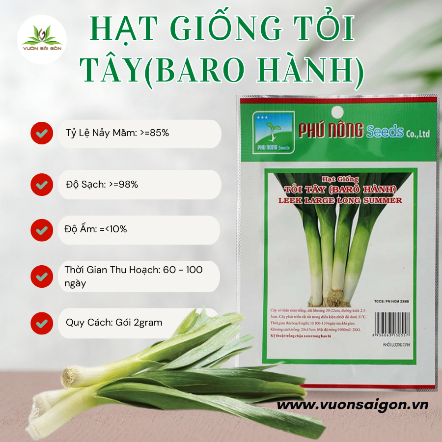 Hạt giống Tỏi Tây Phú Nông 2