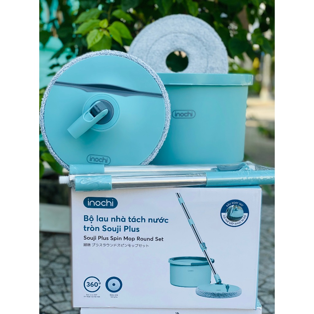 Bộ lau nhà tách nước bẩn thông minh Souji Plus lau sạch mọi ngóc ngách - CHÍNH HÃNG INOCHI