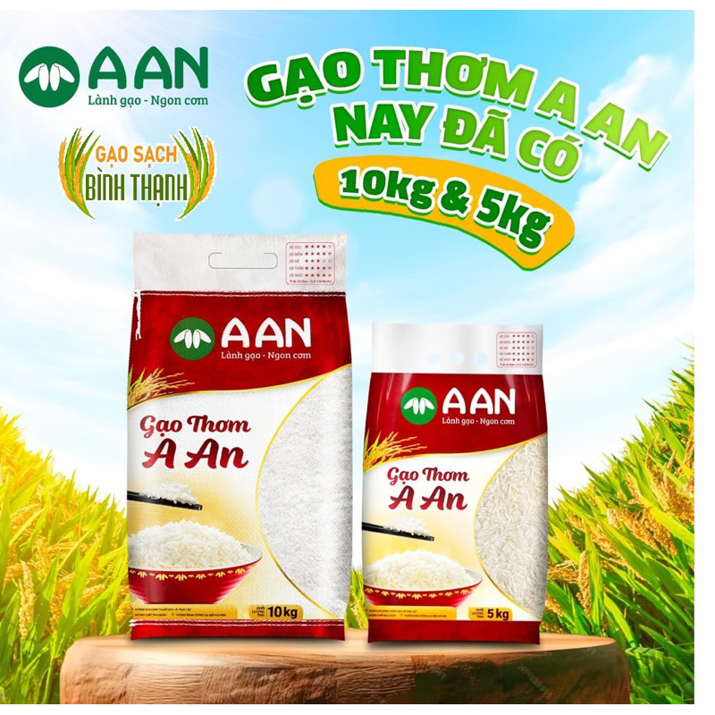 Gạo đài thơm Túi 10kg A An Cơm mềm, dẻo vừa, thơm nhẹ | Shopee Việt Nam