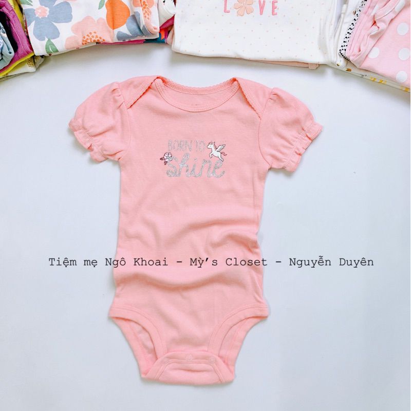 [MD17] 9-12M 9-11kg Body suit, hai dây, cánh tiên chất liệu cotton mềm mát cho em bé