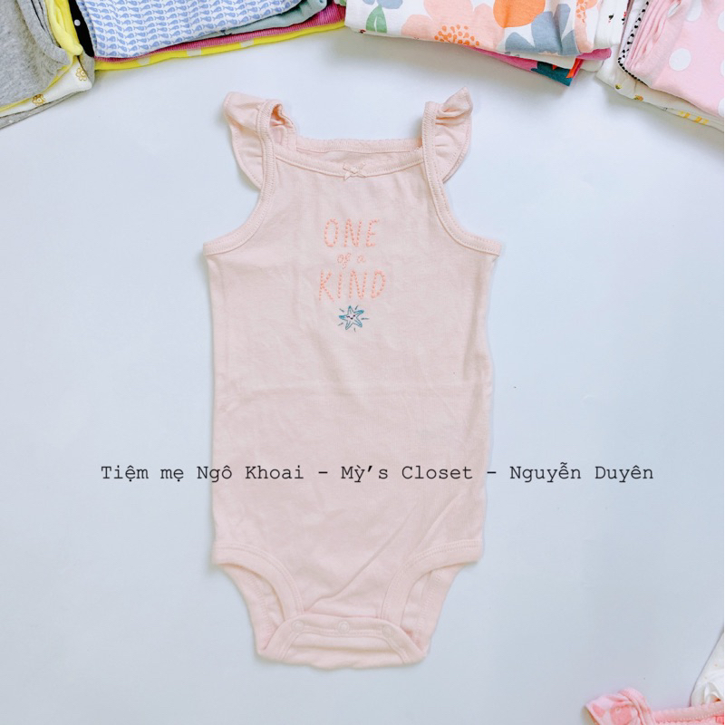 [MD17] 9-12M 9-11kg Body suit, hai dây, cánh tiên chất liệu cotton mềm mát cho em bé
