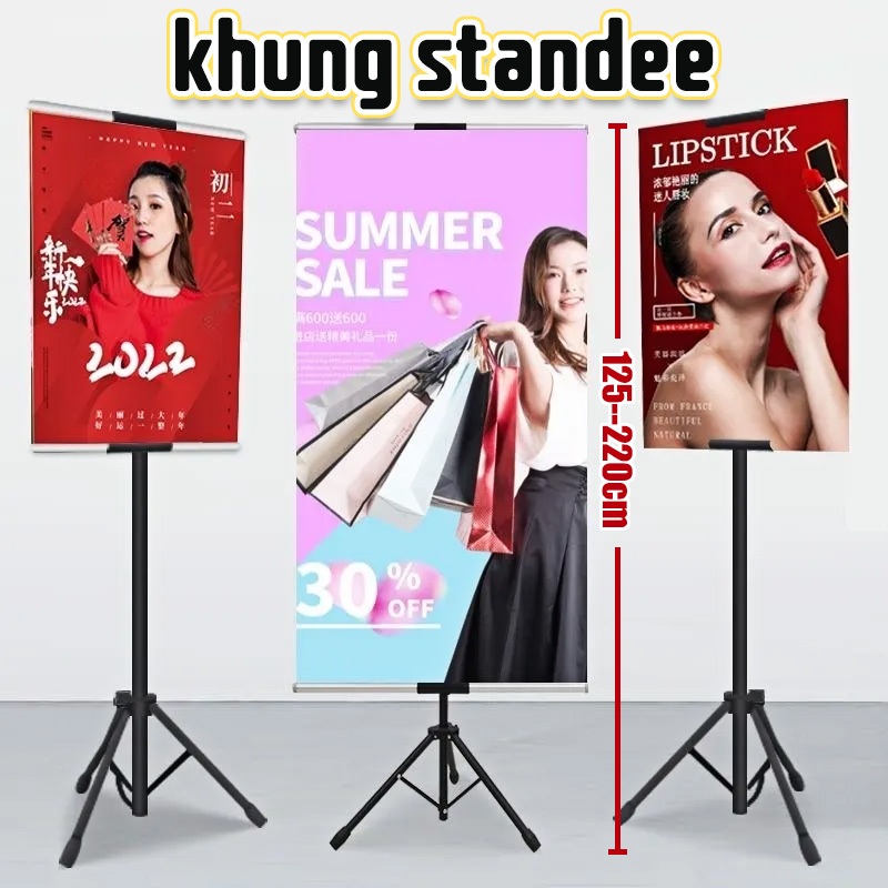 Chân standee Có thể hiển thị mặt trước hoặc mặt sau, có thể điều chỉnh ...