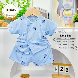 Bộ cộc sơ sinh Petit họa tiết thoáng mát cho bé
