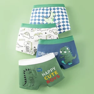 Quần chip đùi bé trai, quần sịp đùi trẻ em Maruka Fashion họa tiết chú khủng long tốt bụng xanh lá