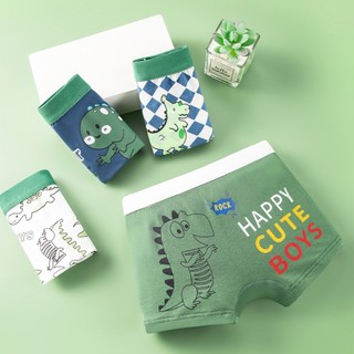 [BT20 New hottrend] Quần chip đùi bé trai, quần sịp đùi trẻ em Maruka Fashion họa tiết chú khủng long tốt bụng xanh lá