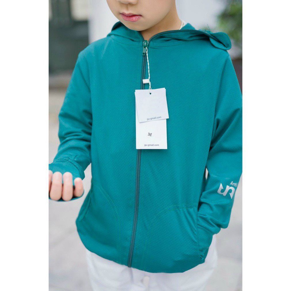 áo chống nắng cho bé trai gái 1 lớp áo khoác chống nắng cho bé vải thông hơi cao cấp ngăn tia UV bảo vệ da của nhà XUZI