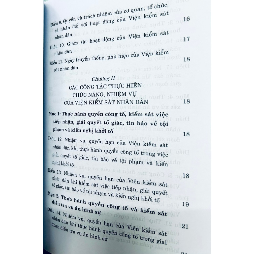 Ảnh Sách - Luật Tổ Chức Viện Kiểm Sát Nhân Dân (Hiện Hành) 3