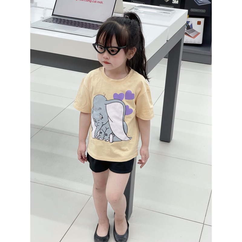 combo 3 áo hoạt hình bé gái